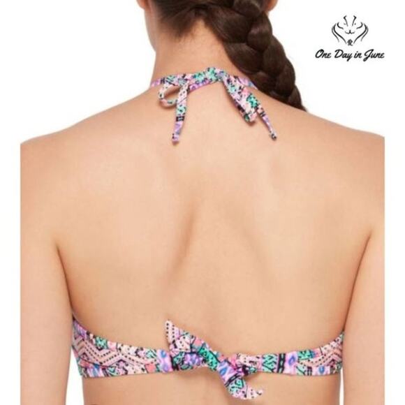 Arizona Jean Co. Junior's Halter Bikini Top Size XL - Picture 2 of 2